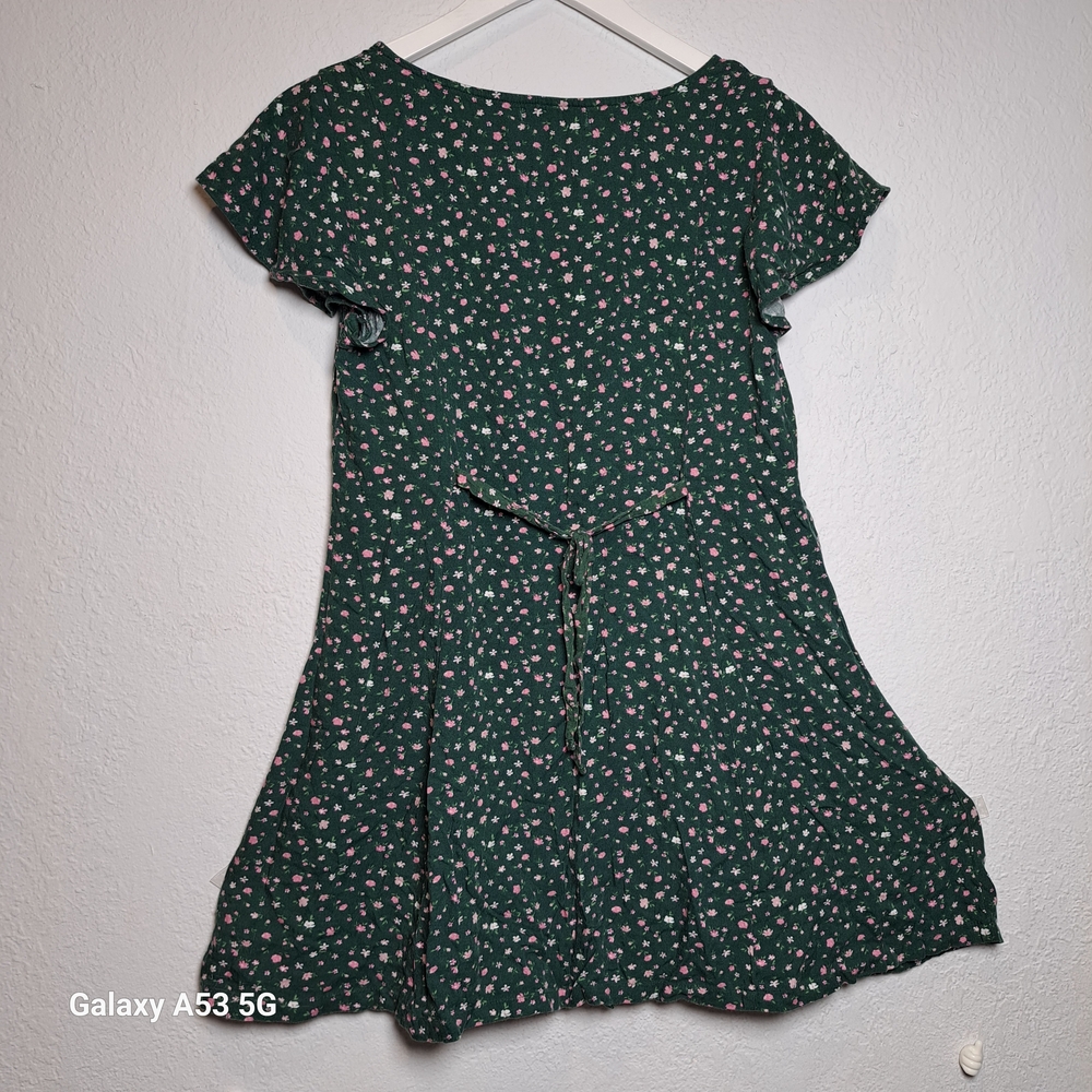 Arizona Jean Company Floral Green and Pink Dress - Picture 4 of 4